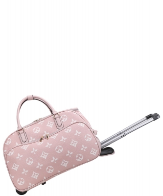 Printed Handle Travel Roller Bag DH-8720 PINK